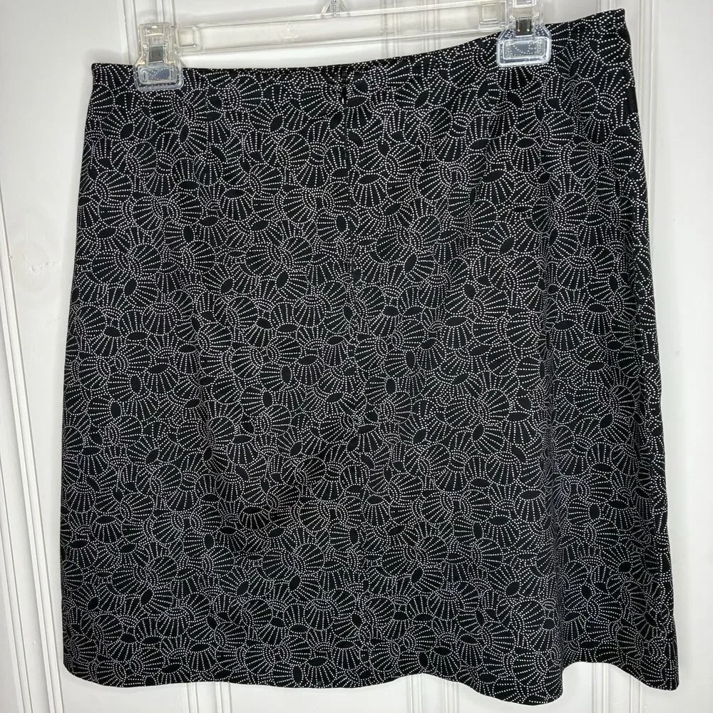 A-line Cotton Blend Skirt Sz 16 VTG Liz‎ Claiborne Classic Preppy Capsule Comfy